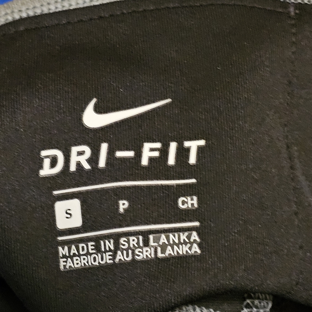 Nike Dri-Fit Hyper‎ Power Speed Running Pants Mesh Knee Sz S Black Blue Athletic - Picture 7 of 9